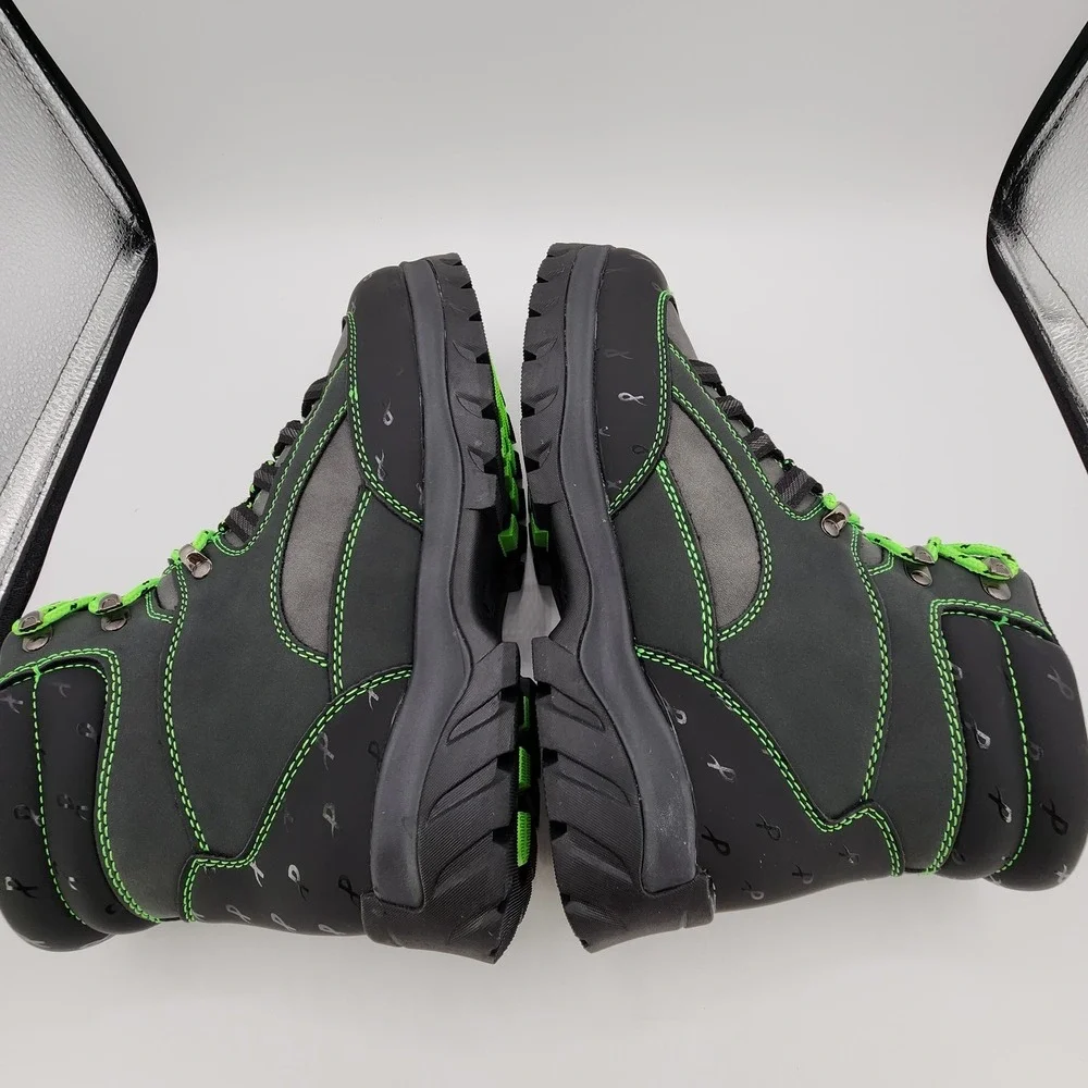 Lugz x Psychworld Ridgeline Chukka Boots Men 10 Black & Green Lace Up NEW in Box